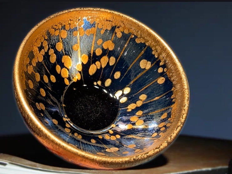 Small Golden Cup Gold Oil Drops Jian Zhan Teacup