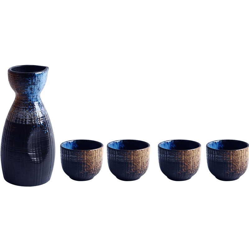 Household Japanese Ceramic Sake Bottle Set