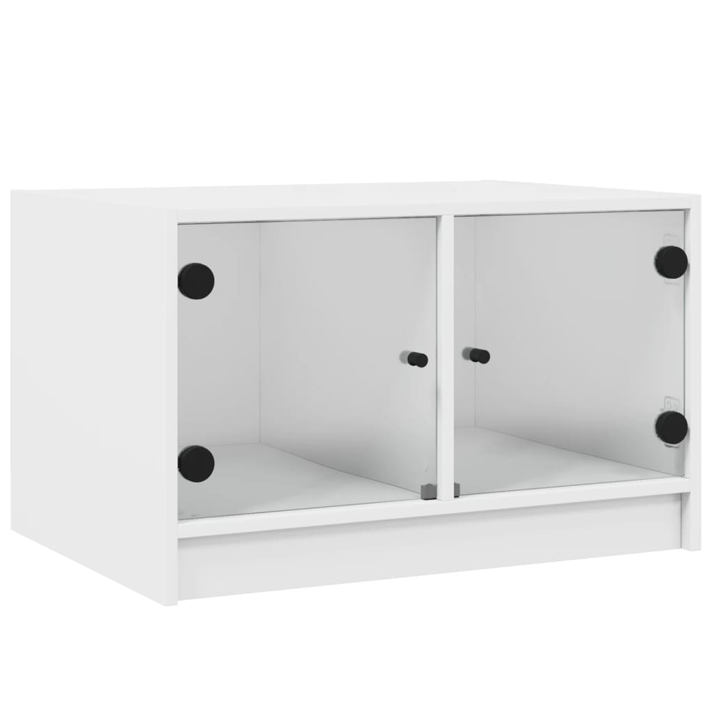 Tavolino con ante in vetro 68x