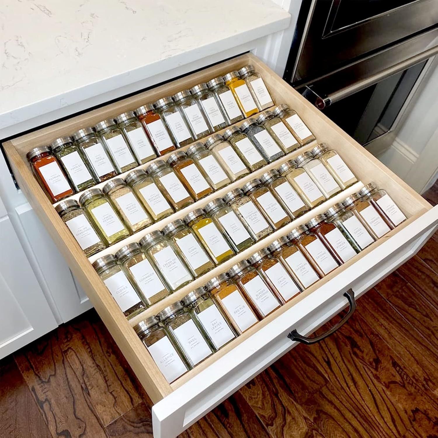 Kitchen Acrylic Spice Display Storage Rack