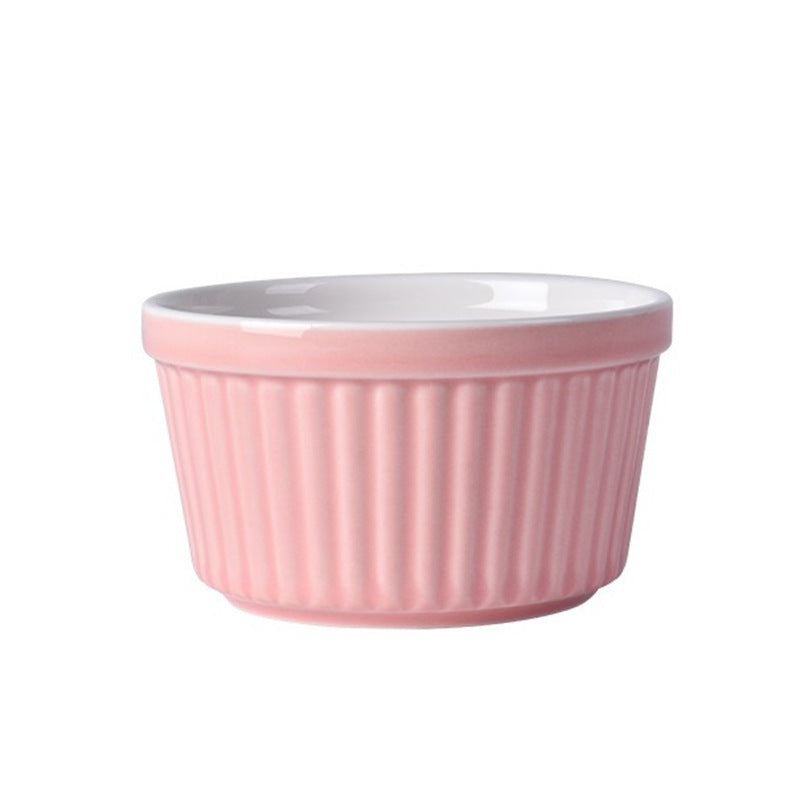 Household Shufulei Baking Caramel Cloth Oven Ceramic Steamed Egg Bowl