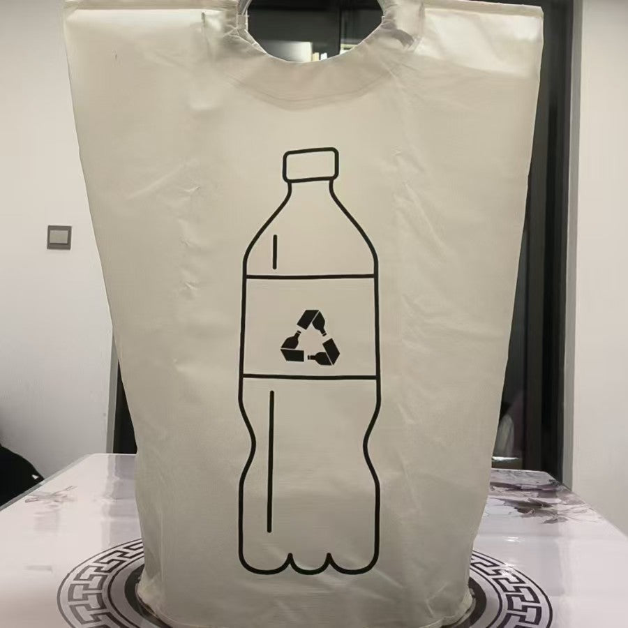 Aluminum Handle Folding Recycling Box American Plastic Bottle Storage Basket