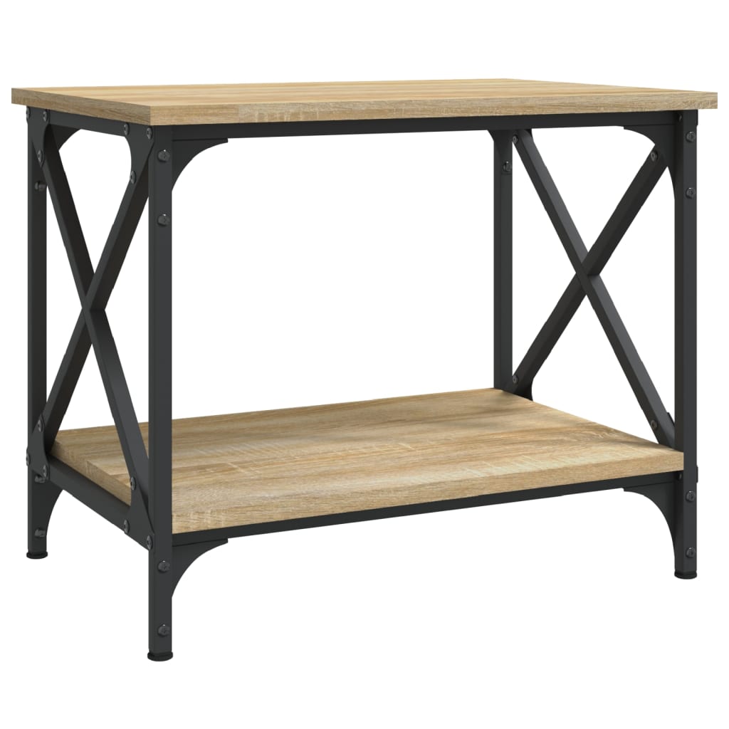 Tavolino laterale Sonoma Oak 55x Materiale a base di legno
