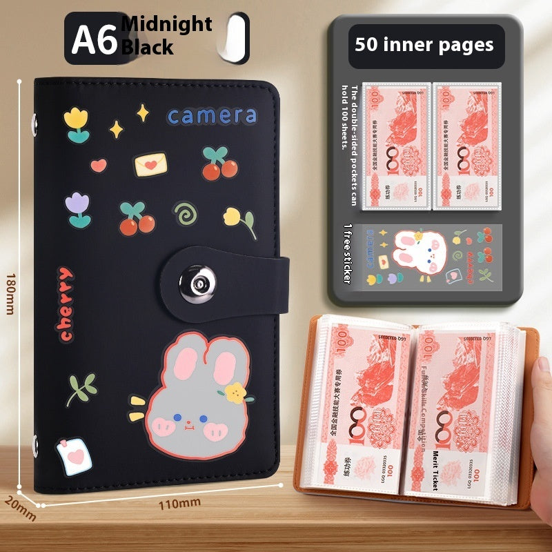 Saving Book Can Be Put Only Cash Storage Wallet Storage Bag