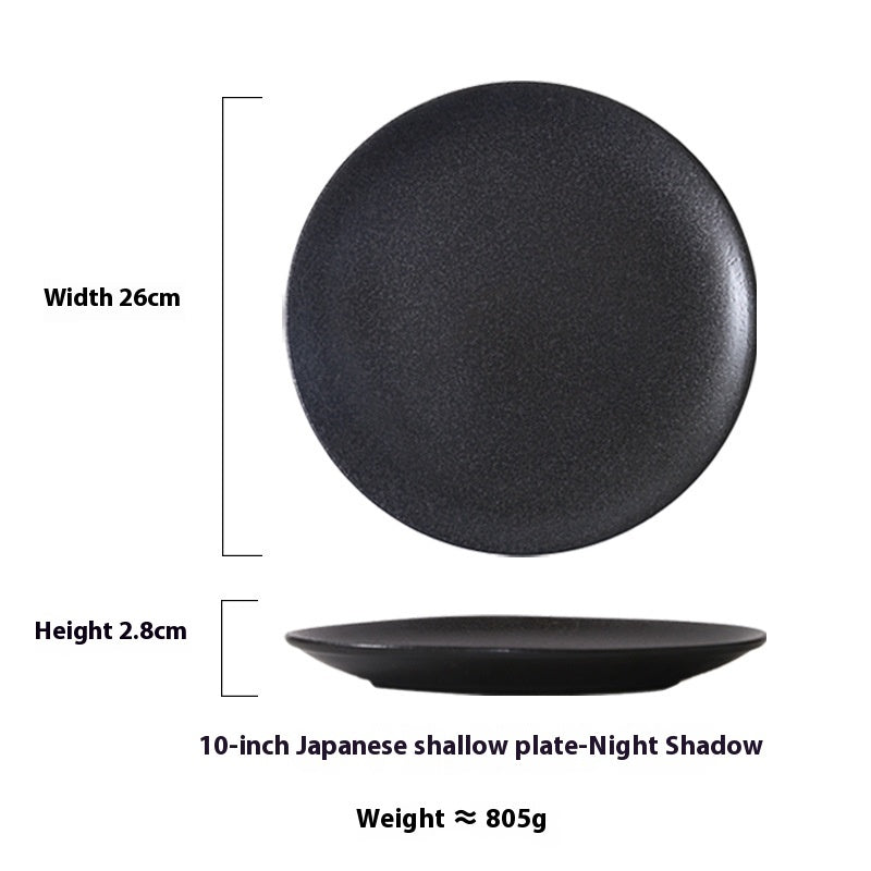 Japanese Household Simple Ceramic Shallow Plate