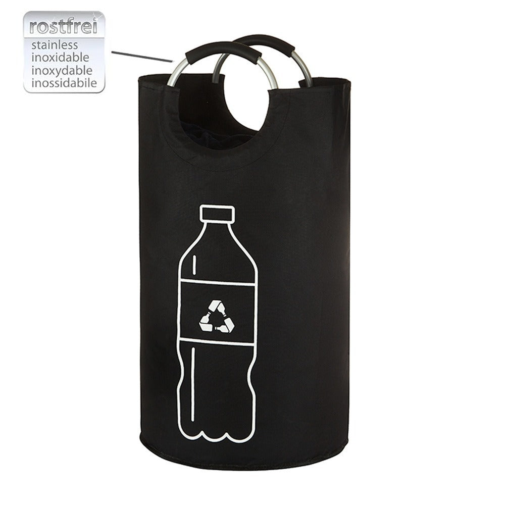 Aluminum Handle Folding Recycling Box American Plastic Bottle Storage Basket