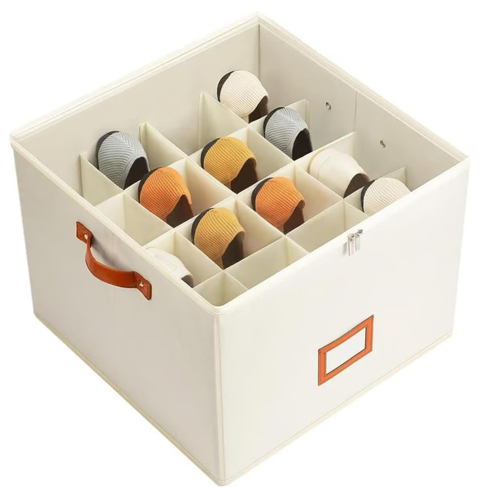 Foldable Visual Shoe Box Multi-functional Grid Shoes With Lid Storage Box