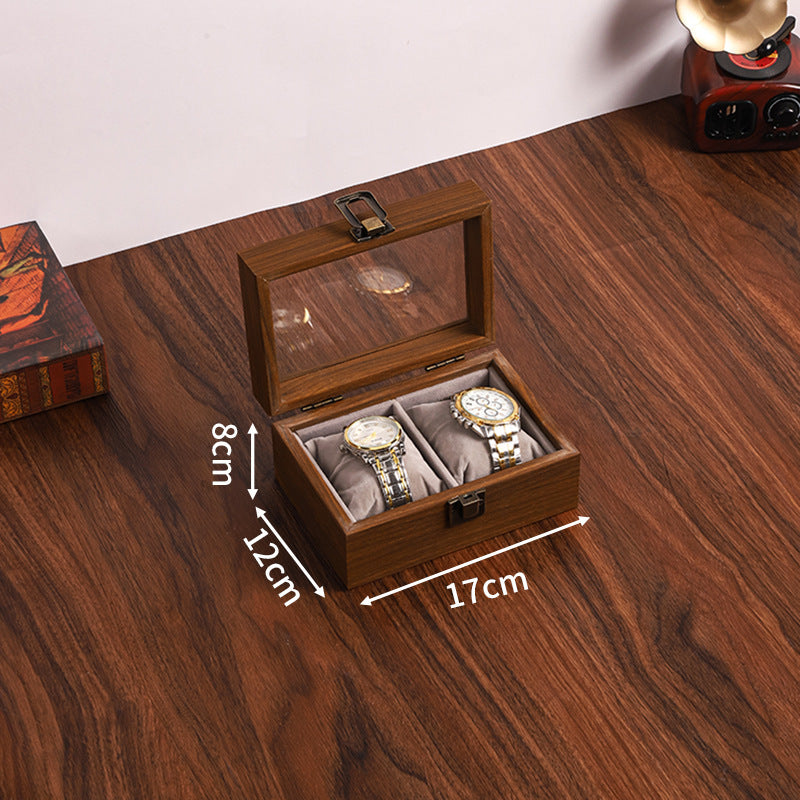 Black Walnut Color Soft Pillow Watch Storage Box