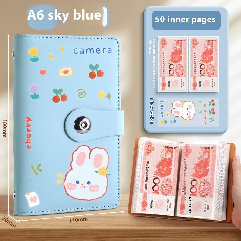 Saving Book Can Be Put Only Cash Storage Wallet Storage Bag