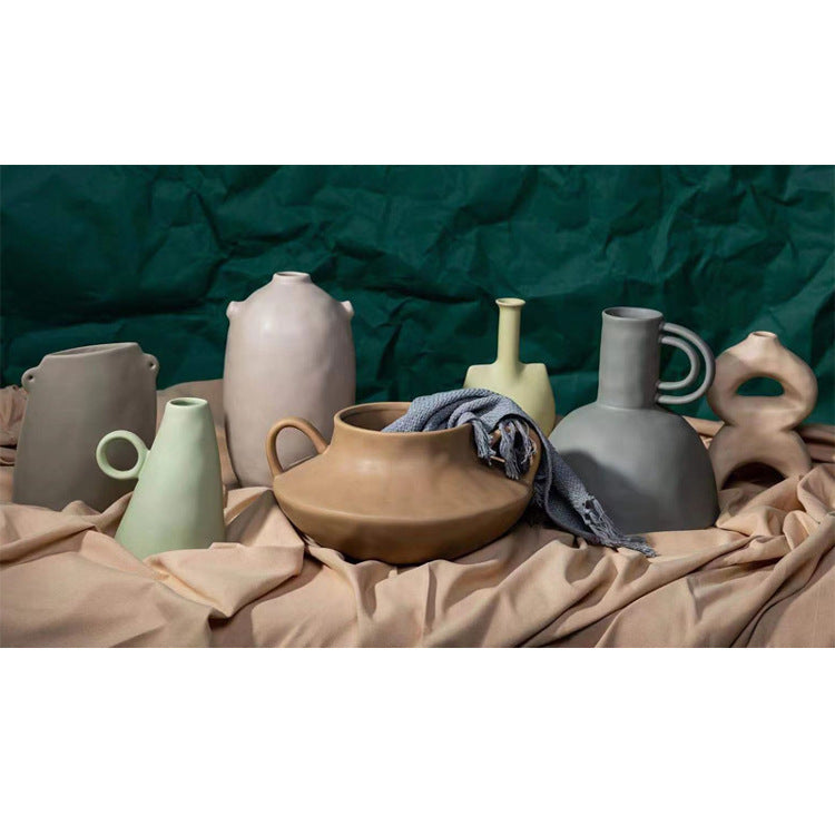 Ceramic Vase Decoration Home Creative Earthen Jar Soft Decoration