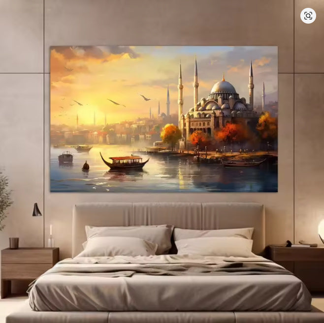 Living Room Decorative Painting Solid Wood Frameless