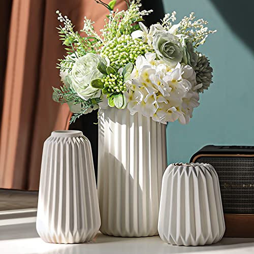 Nordic Creative Origami Vase Ins Style Dining Table Floriculture Living Room Decoration Hallway TV Wine Cabinet White Ceramic Vase
