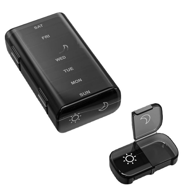 Portable Plastic Small Medicine Box A Week