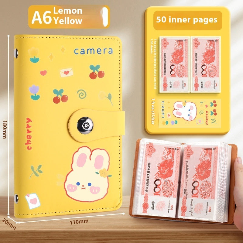 Saving Book Can Be Put Only Cash Storage Wallet Storage Bag