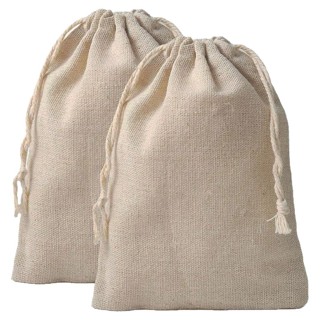 Cotton Linen Sack Breathable Small Cloth Bag Jewelry Bracelet Storage