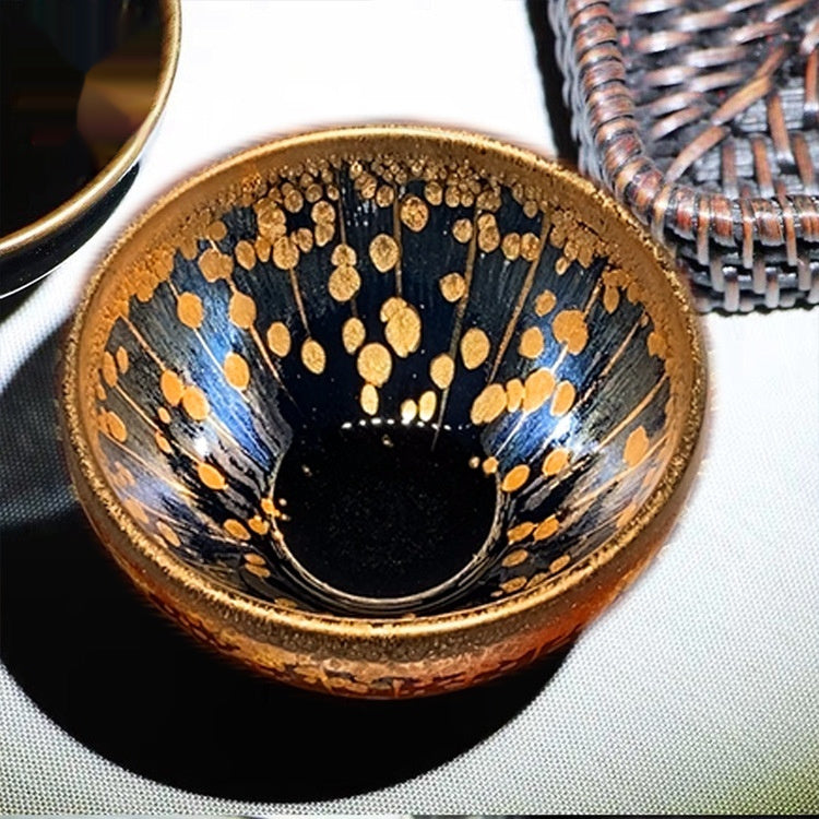 Small Golden Cup Gold Oil Drops Jian Zhan Teacup