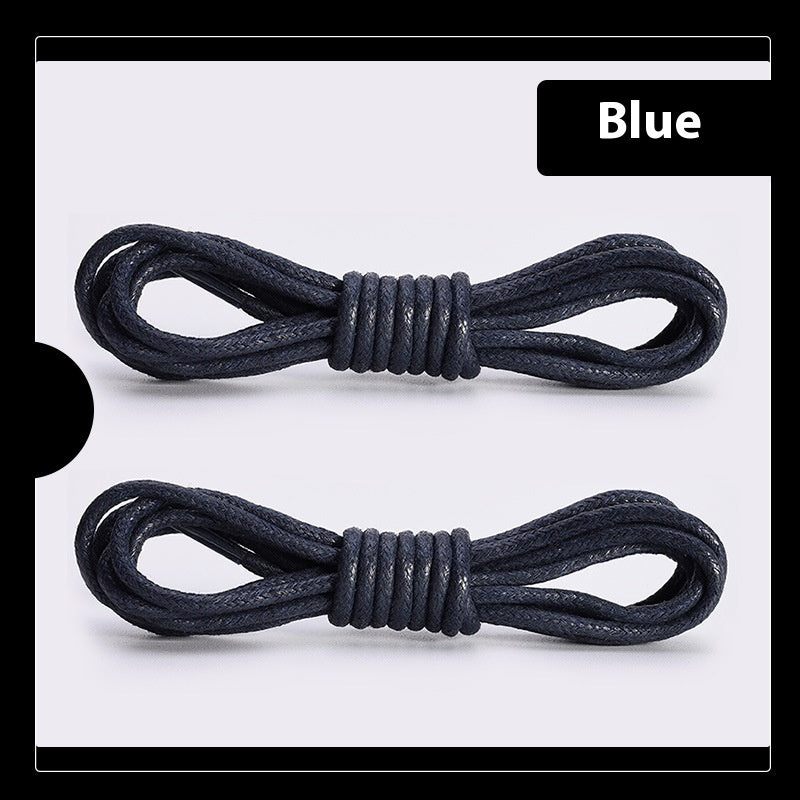 Leather Shoes Boots Wax Rope Round Shoelace A Pair