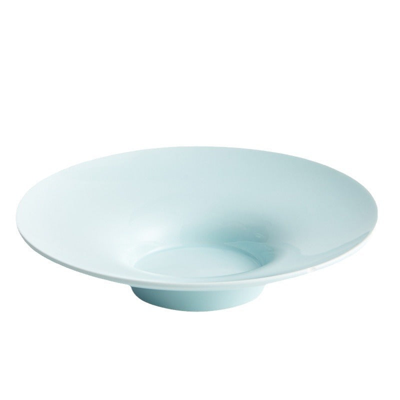 Creative Ceramic Straw Hat Plate Japanese Italian Pasta Dish