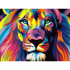 Animal Diamond Painting Lion Tiger Cat Dog Complete Cross  Kit