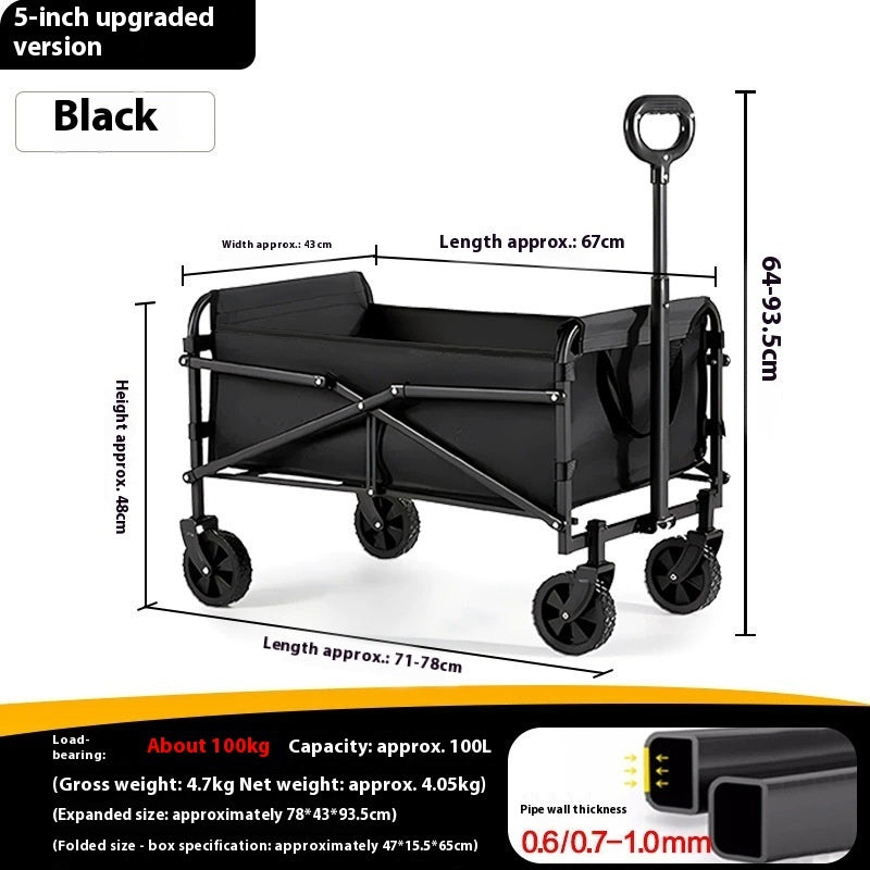 Outdoor Folding Simple Camping Hand Pulled Cart