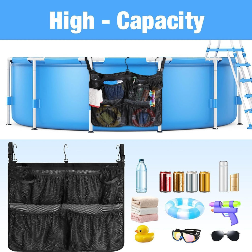 Large Capacity Swimming Pool Mesh Buggy Bag