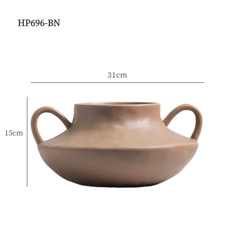 Ceramic Vase Decoration Home Creative Earthen Jar Soft Decoration