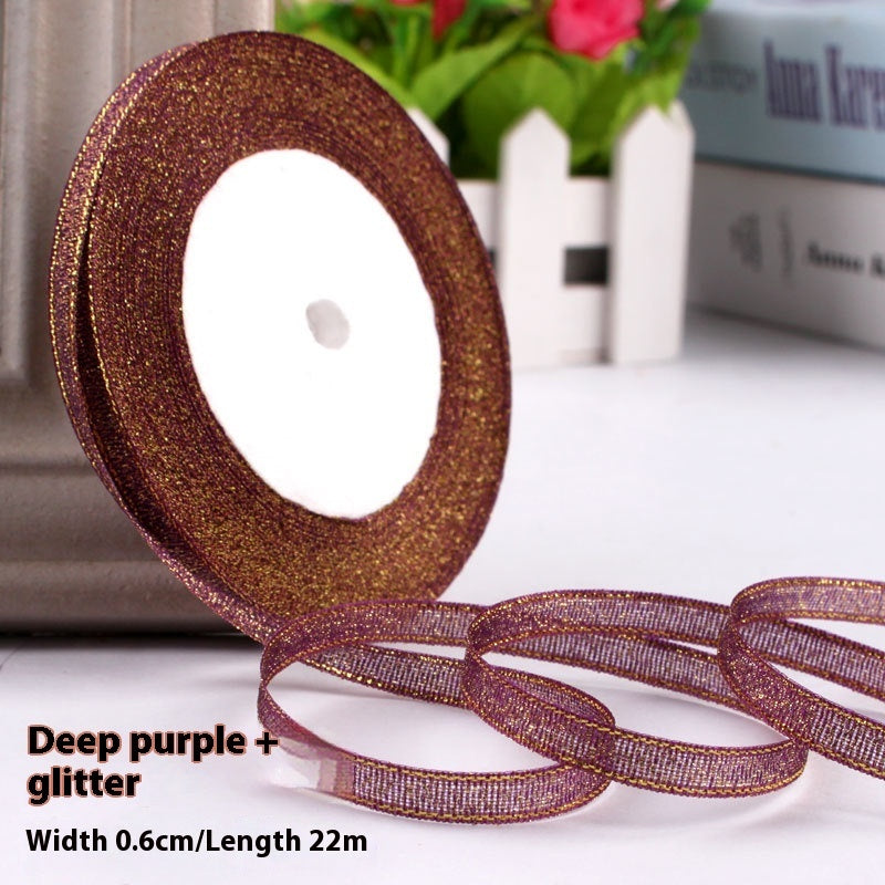 Colored Bands Gift Packaging Bow Ribbon