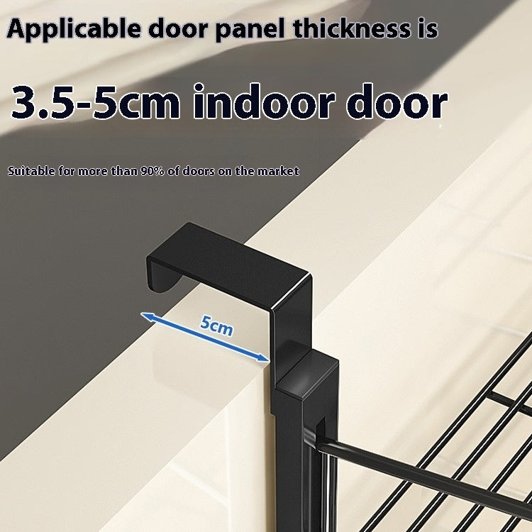 The Door Punch-free Creative Bedroom Room Door Multi-layer Storage Basket Dormitory Door Back Rack