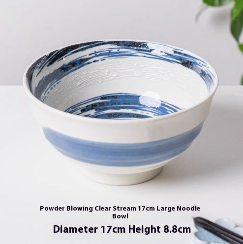 Ceramic Household Lamian Noodles Bowl Antique Tableware Imported From Japan