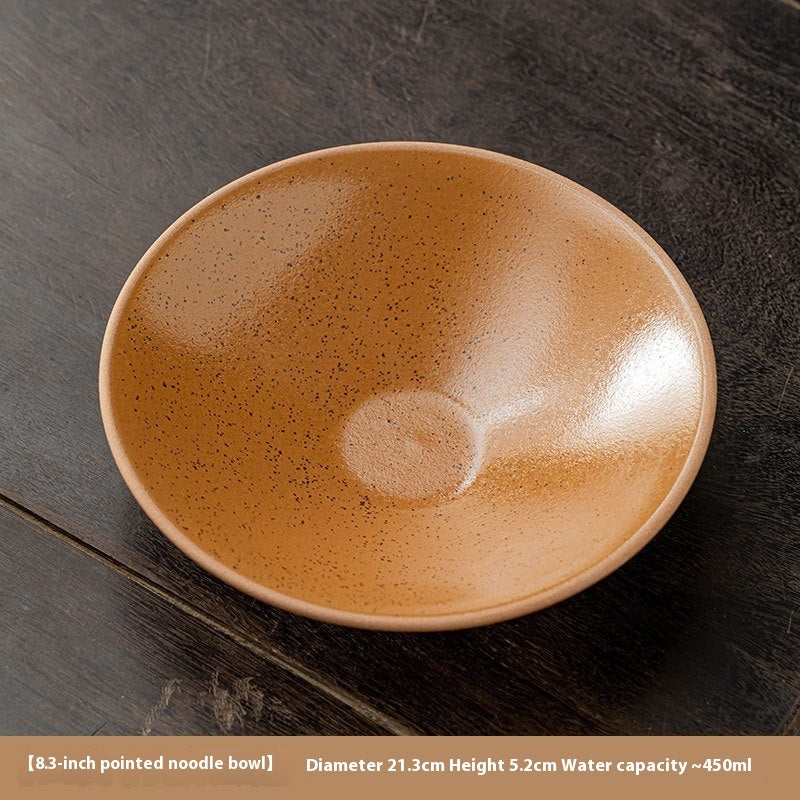 Stoneware Plate Open Rain-hat Shaped Bowl