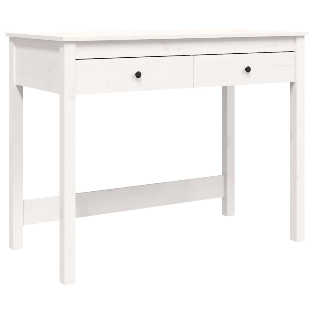 Scrivania con cassetti 100x in legno massello di pino