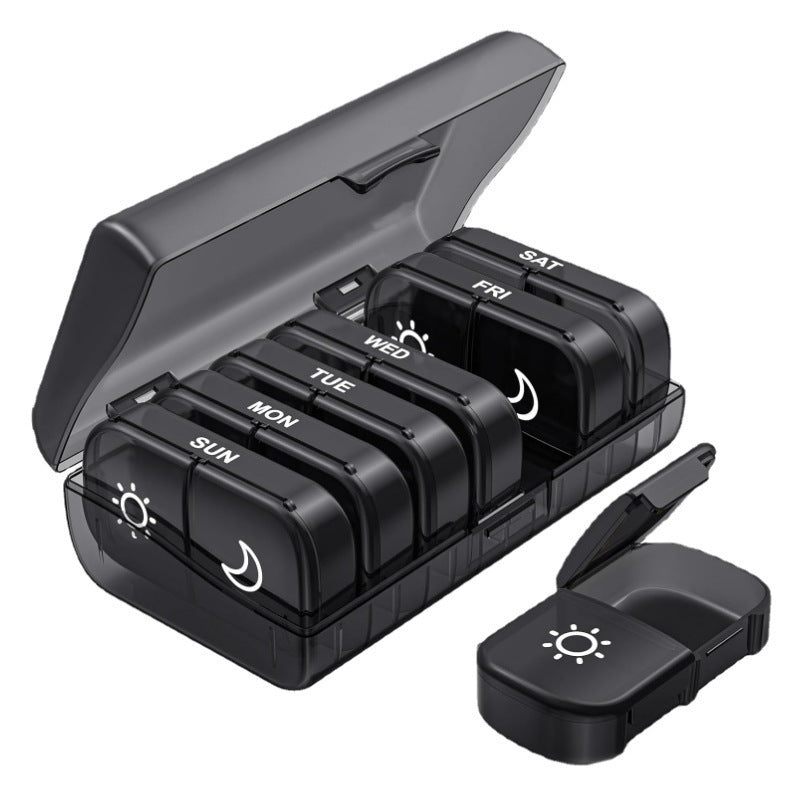 Portable Plastic Small Medicine Box A Week