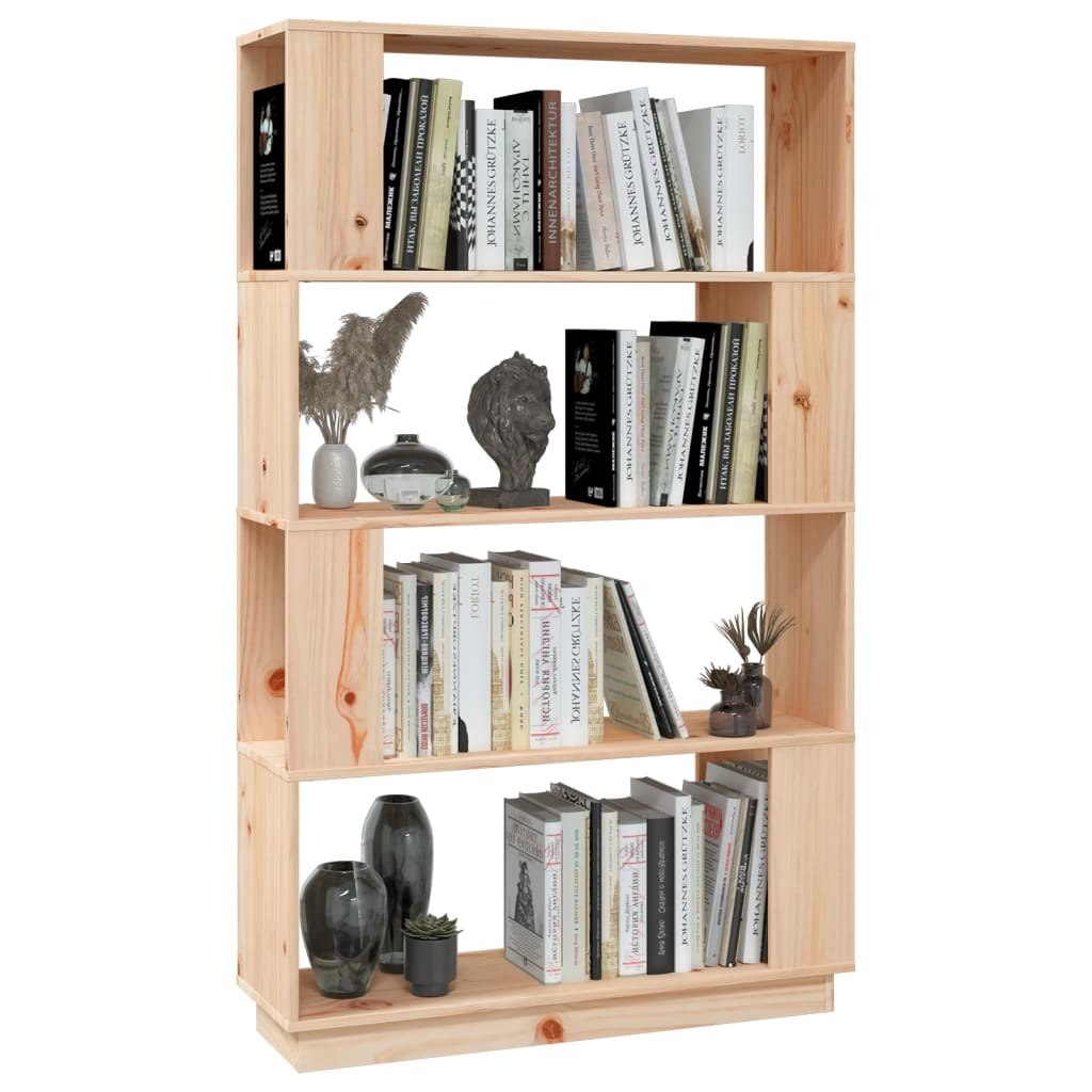 Libreria/divisorio per ambienti 80x in legno massello di pino