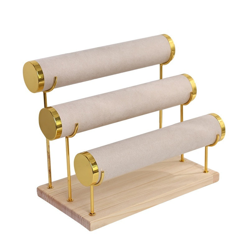 Metal Flannel Ladder Multilayer Jewelry Display Stand Ornaments