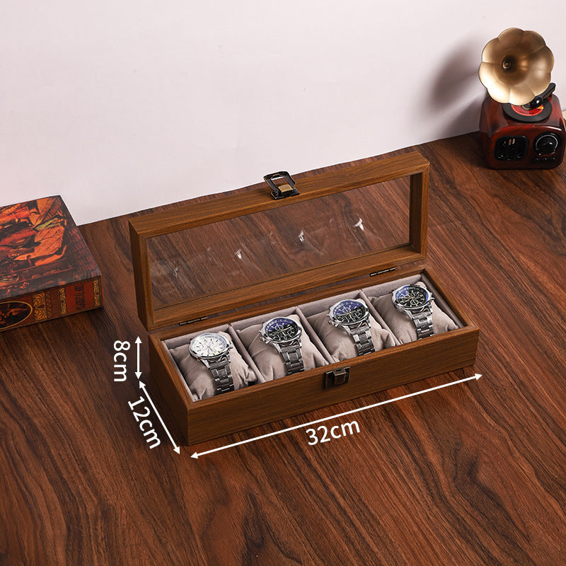 Black Walnut Color Soft Pillow Watch Storage Box