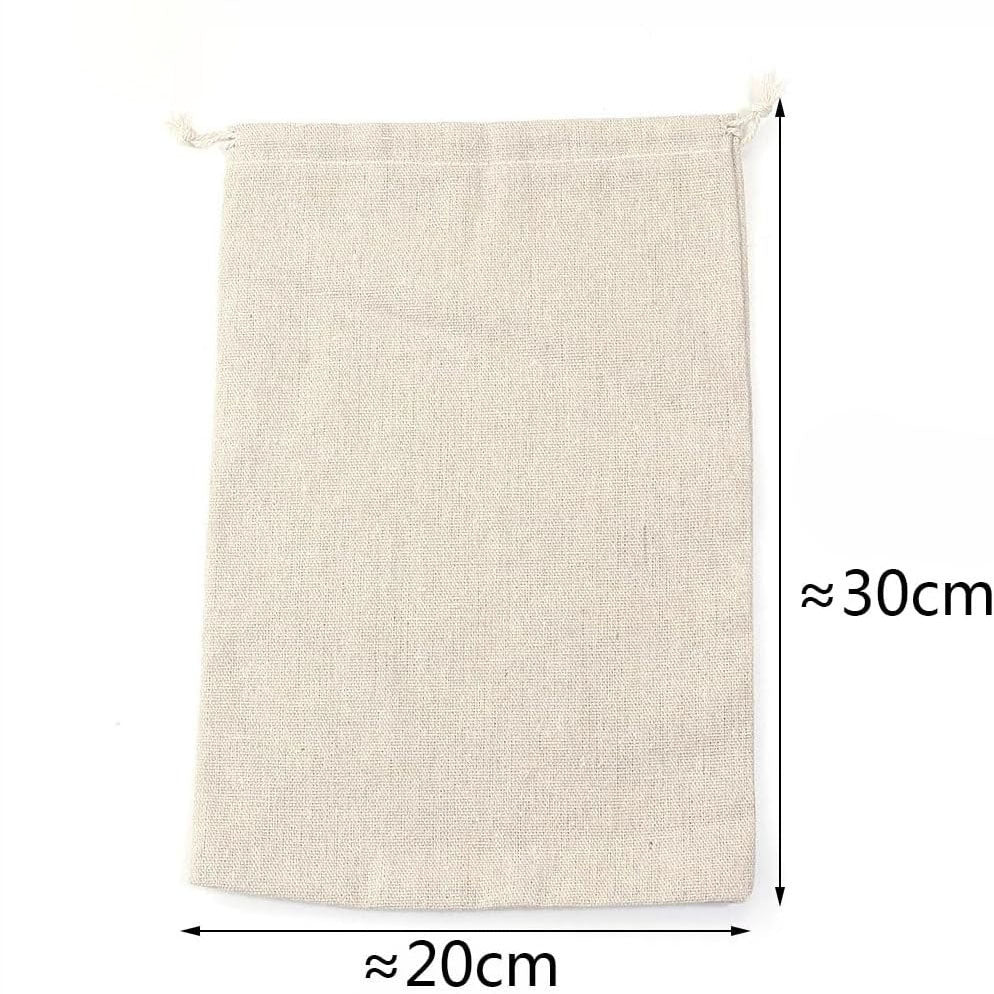 Cotton Linen Sack Breathable Small Cloth Bag Jewelry Bracelet Storage