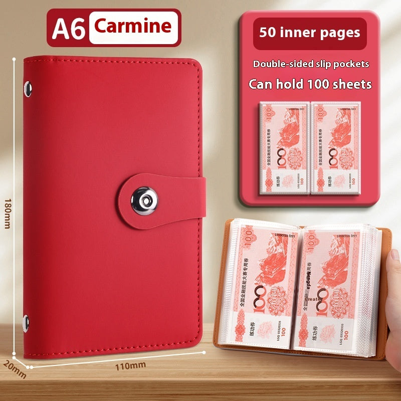 Saving Book Can Be Put Only Cash Storage Wallet Storage Bag