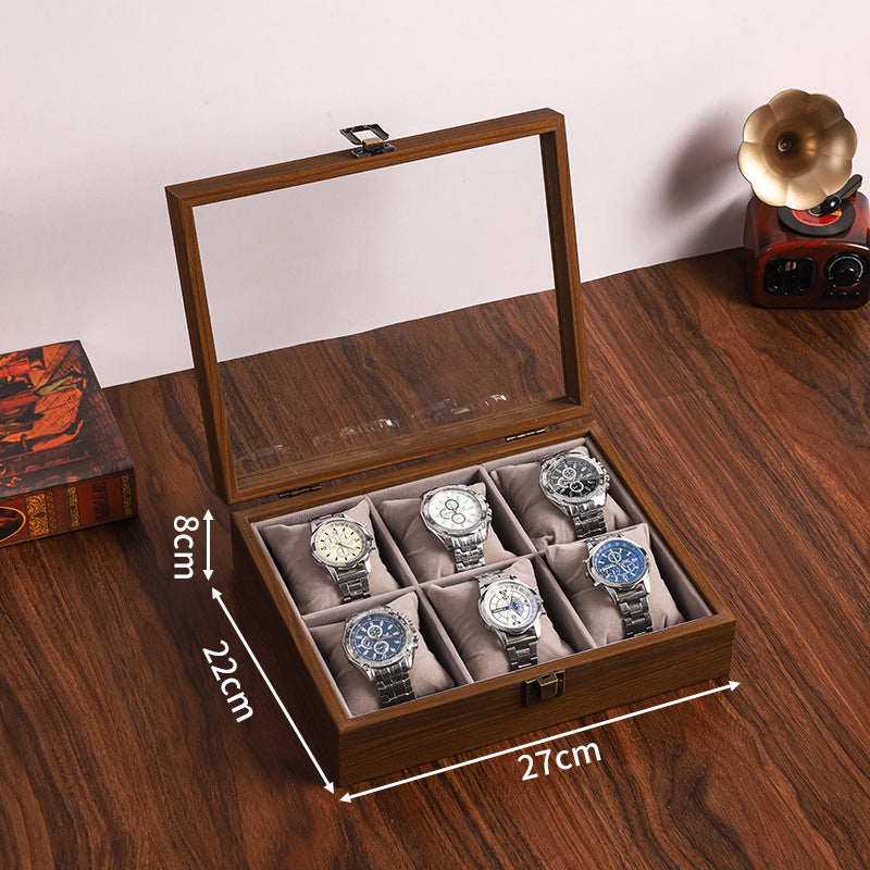 Black Walnut Color Soft Pillow Watch Storage Box