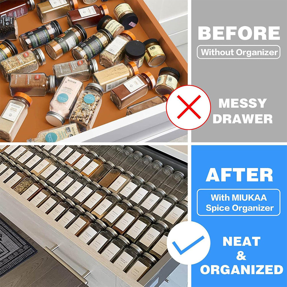 Kitchen Acrylic Spice Display Storage Rack