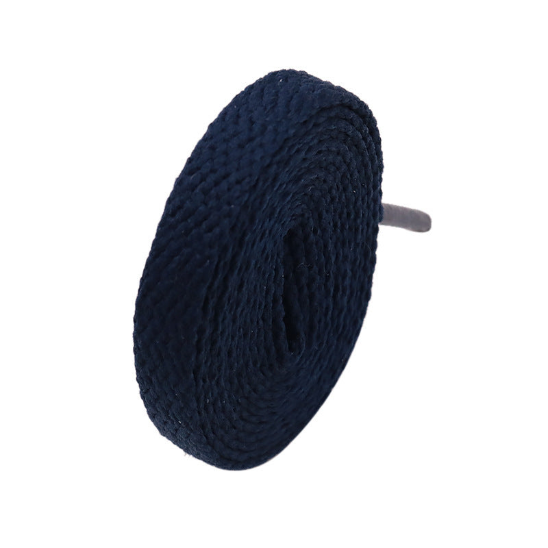 Classic Solid Color Flat Mesh All-match Shoelace