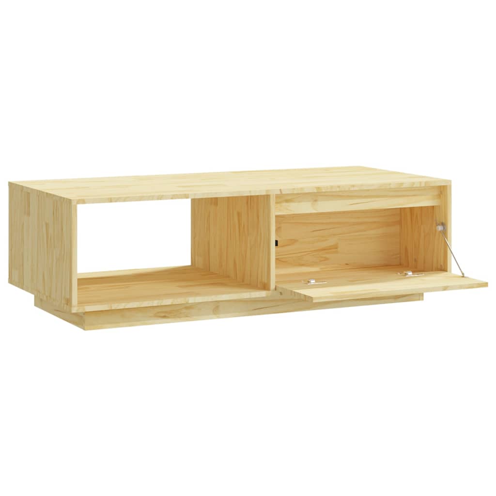Tavolino da caffè 110x50x33,5 cm Legno massello di pino