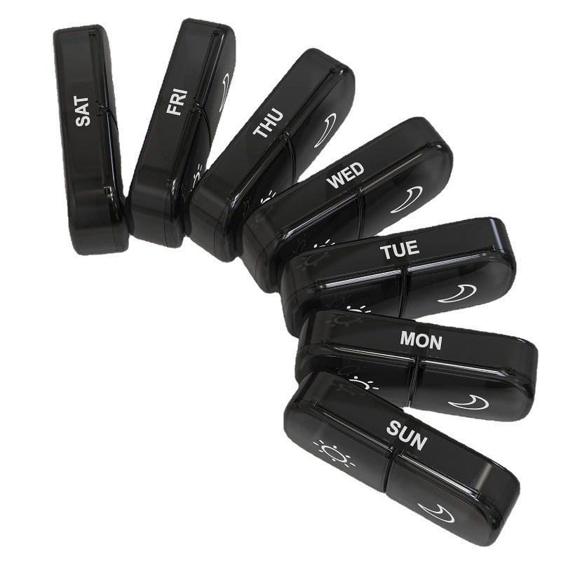 Portable Plastic Small Medicine Box A Week