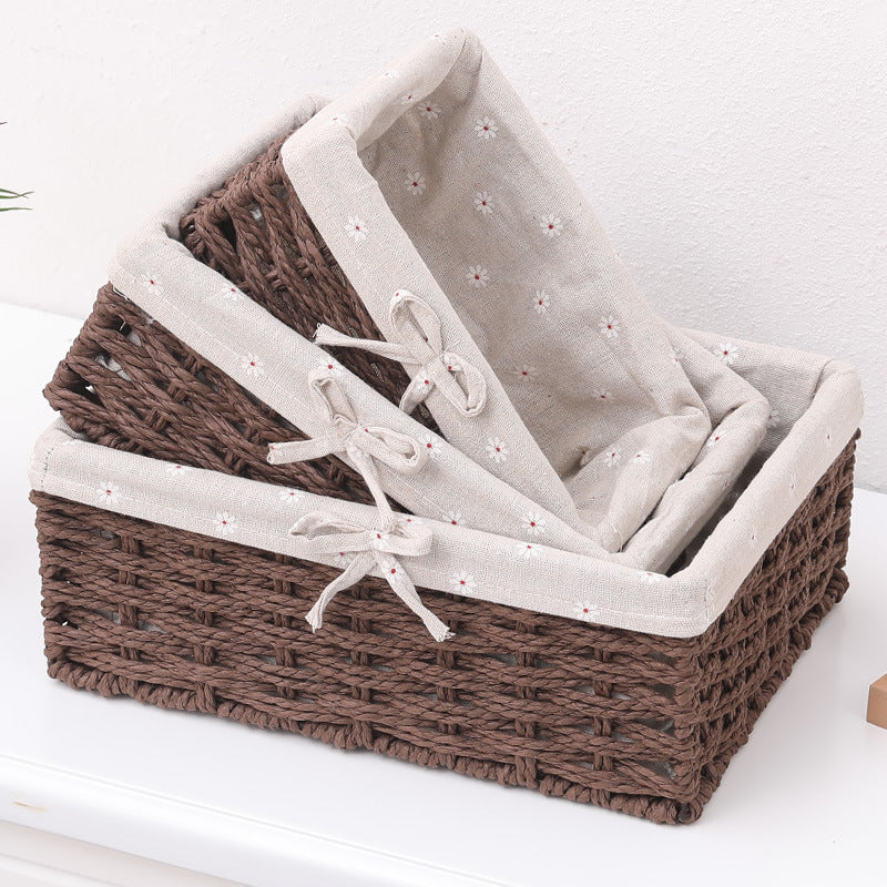 Desktop Key Coffee Table Cosmetics Cloth Storage Box