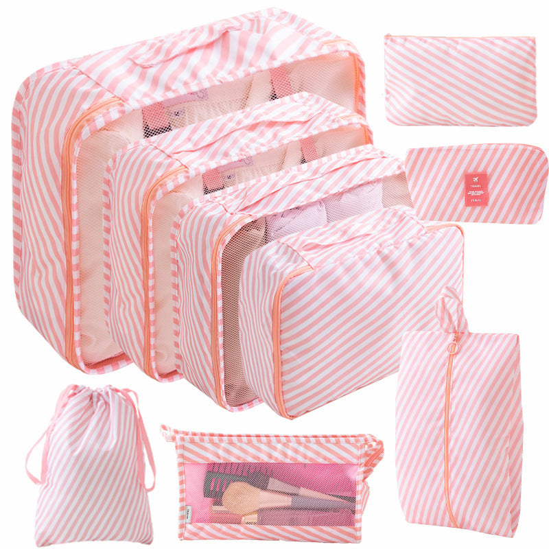 Thickened Twill Travel Buggy Bag Nine-piece Set