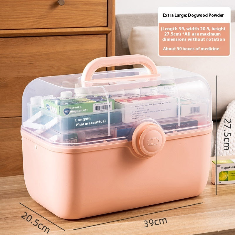 Large Medicine Box Family Pack Capacity Storage Box Multi-layer