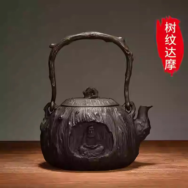 Handmade Iron Pot Chinese Lost-wax Casting Craft Cast Iron Teapot