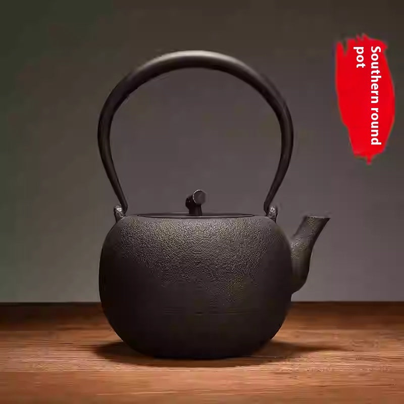 Handmade Iron Pot Chinese Lost-wax Casting Craft Cast Iron Teapot