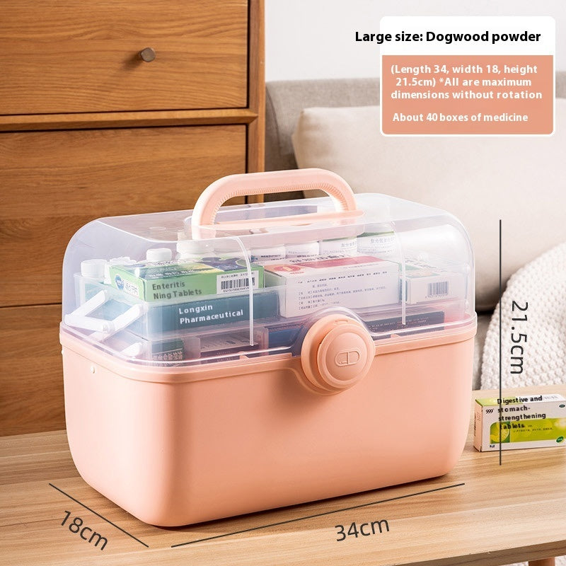 Large Medicine Box Family Pack Capacity Storage Box Multi-layer
