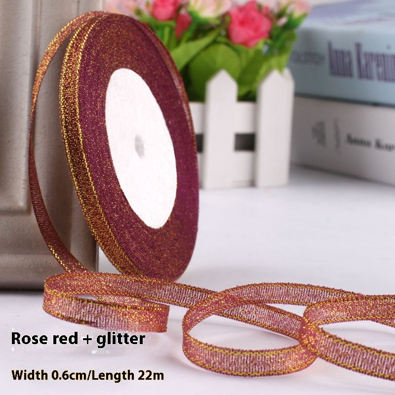 Colored Bands Gift Packaging Bow Ribbon