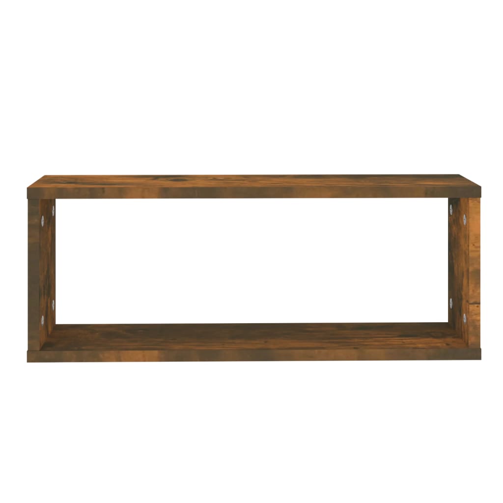 Mensole a cubo 6 pezzi Rovere affumicato 60x Materiale a base di legno